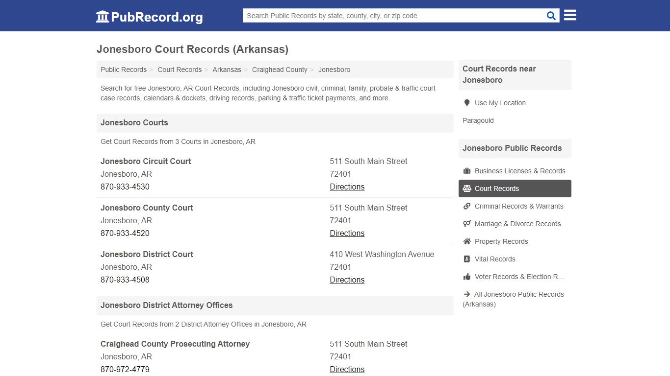 Free Jonesboro Court Records (Arkansas Court Records) - PubRecord.org